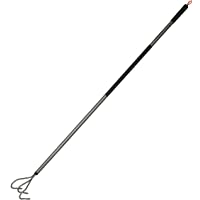 Fiskars Cultivador de jardín ergonómico Longitud: 165 cm- púas de acero-Mango de aluminio- Gris-Negro- 1001301